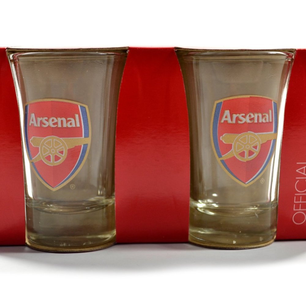 1 Pair of Arsenal FC Shot Glasses